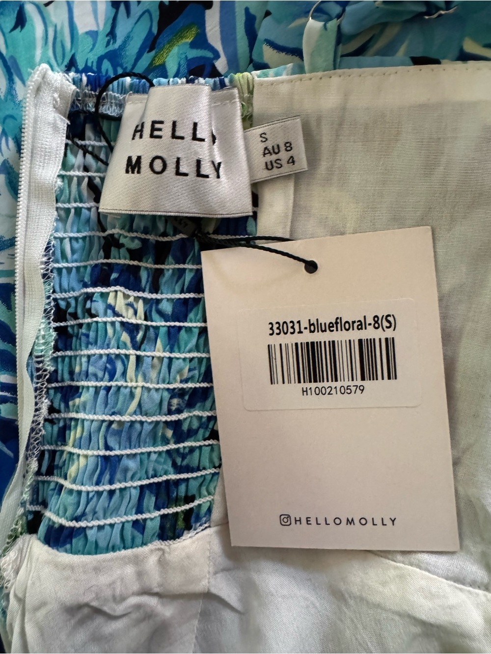 Hello Molly By The Garden Maxi Dress Blue - Picture 10 of 10